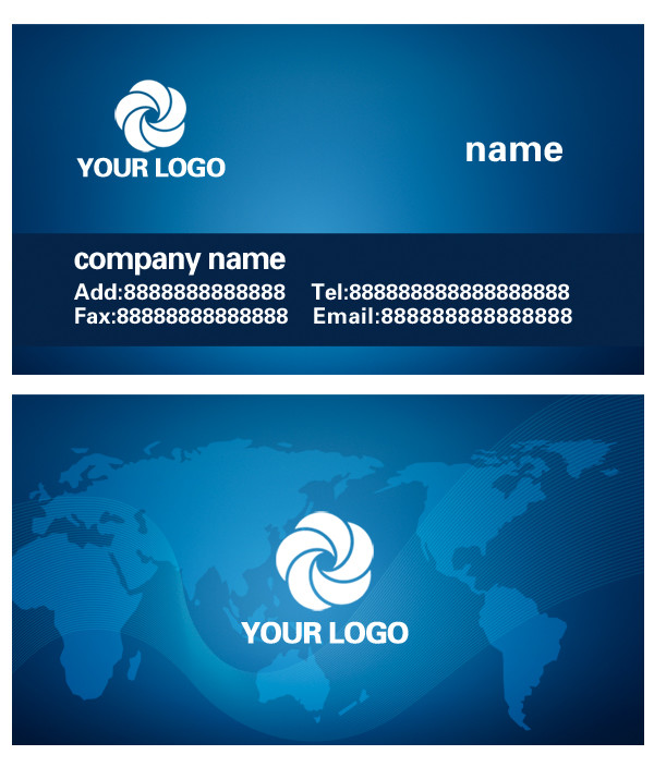 地图背景名片素材