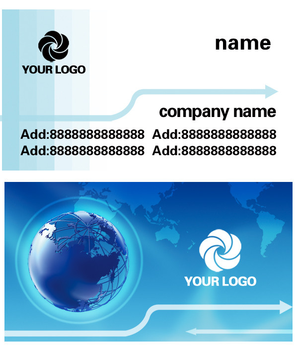 地图背景名片素材