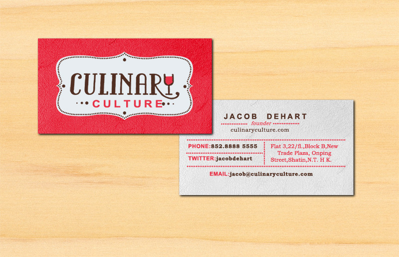 餐厅名片模板
