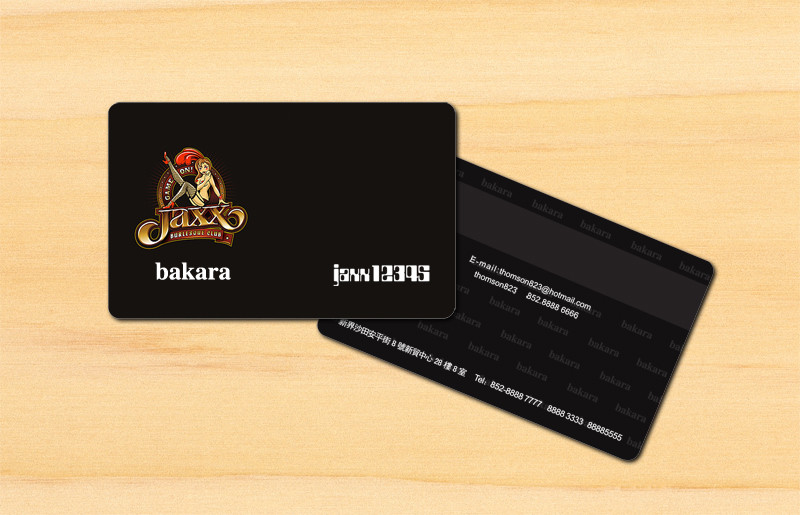 纯黑类VIP名片模板