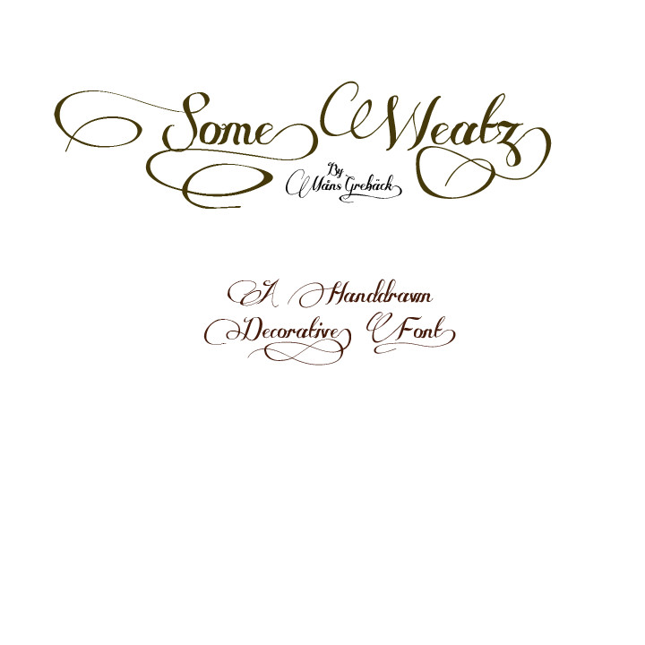 SomeWeatz_with_swashes.ttf字体下载